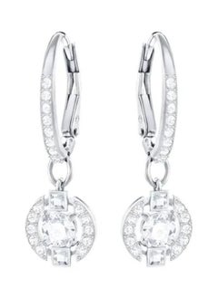 Chomel Rhodium Plated Stainless Steel Dangle Earrings  - Image 2