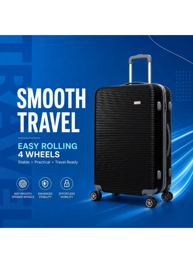 Large Luggage Trolley Suitcase with 4 Spinner Wheels, Secure Lock, Spacious Interior and Durable Design for Travel and Long Trips - Image 2