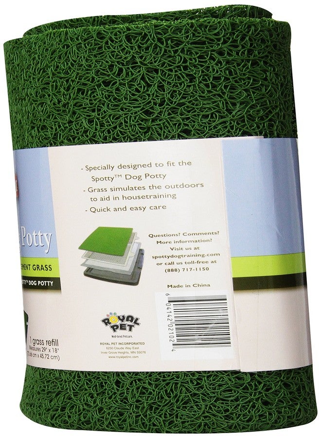 Spotty Indoor Potty Replacement Pad, House Training Pet Puppy Dog Artificial Grass Rug Turf Pee Mat Green 29x18 Inch (Pack of 1) - Image 2
