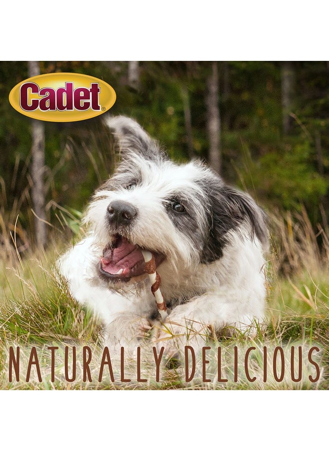 Cadet Gourmet Beef Hide Twist Chew Sticks, Long Lasting & Natural Chew Treats For Dogs, Inspected & Tested In Usa, Duck Flavor (50 Count)  - Image 4