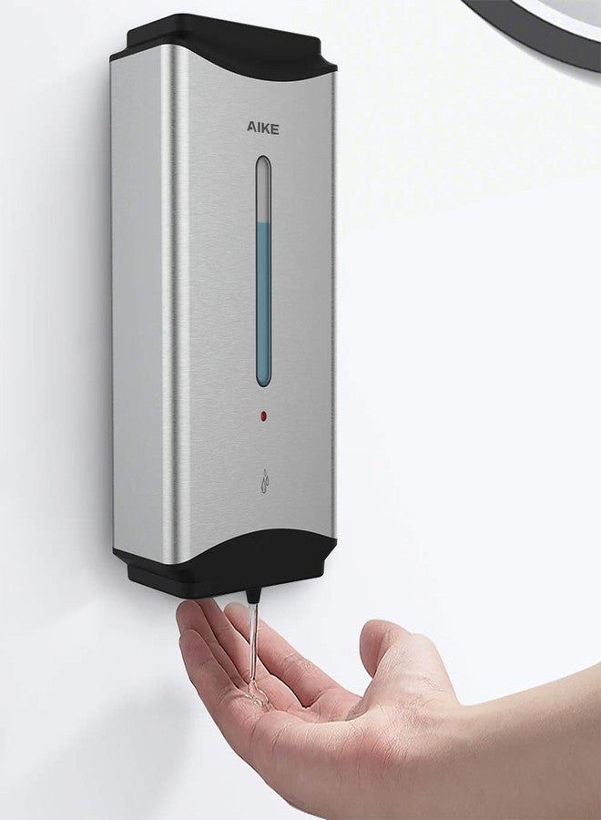 AIKE Automatic Soap Dispenser Commercial Wall Mounted Liquid Dispenser Brushed Stainless Steel Finish 1100ml Large Capacity - Image 2