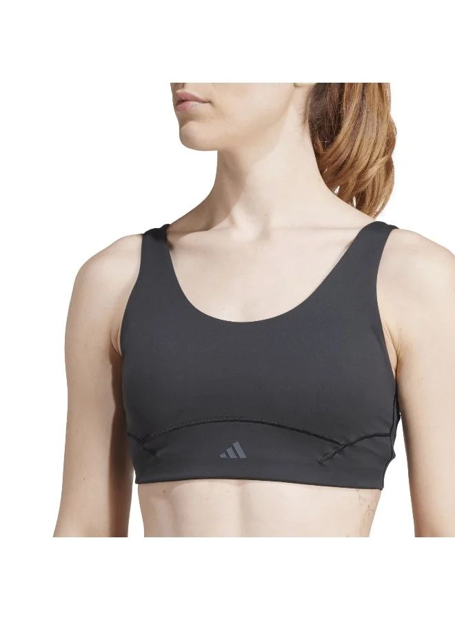 adidas Originals All Me Luxe Ms Black Training Bra For Women 2Xsb