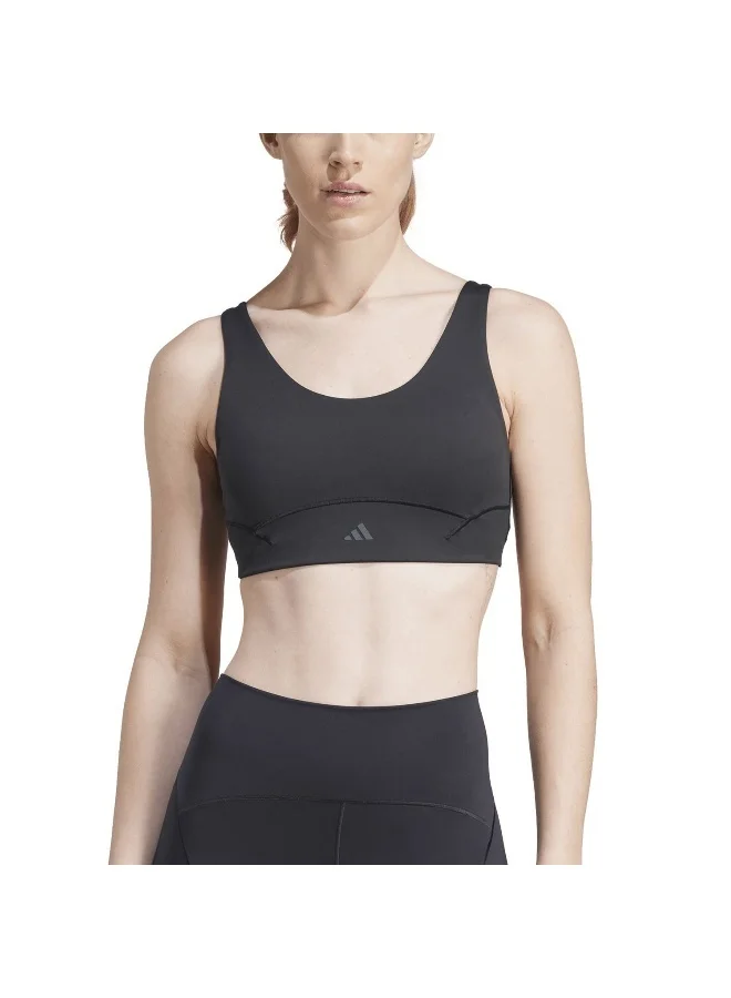 adidas Originals All Me Luxe Ms Black Training Bra For Women 2Xsb