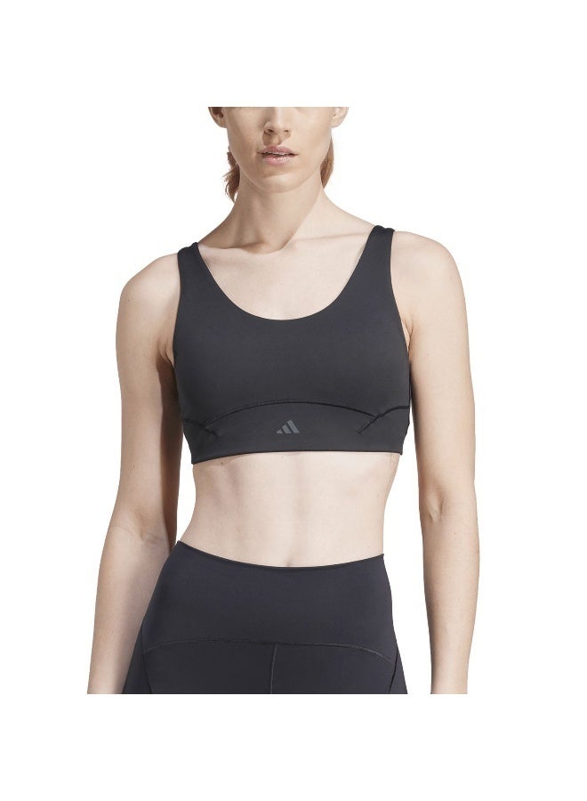 adidas Originals All Me Luxe Ms Black Training Bra For Women 2Xsb - Image 5