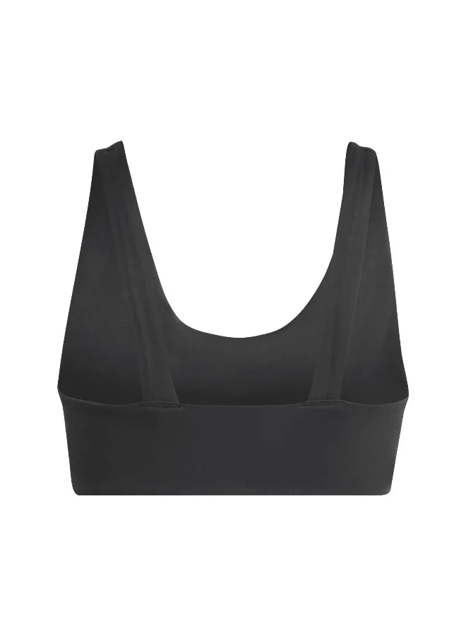 adidas Originals All Me Luxe Ms Black Training Bra For Women 2Xsb