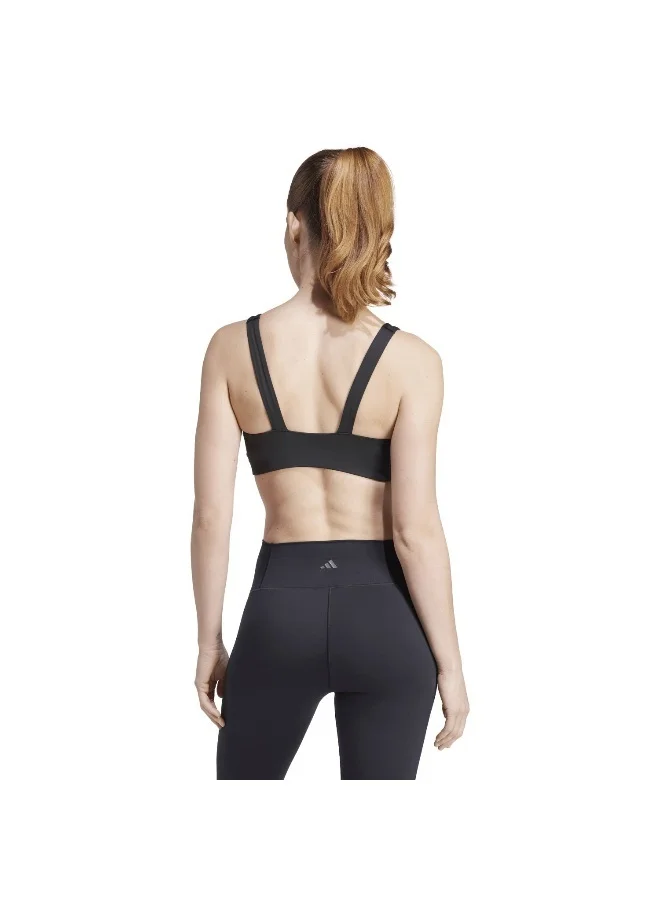 adidas Originals All Me Luxe Ms Black Training Bra For Women 2Xsb