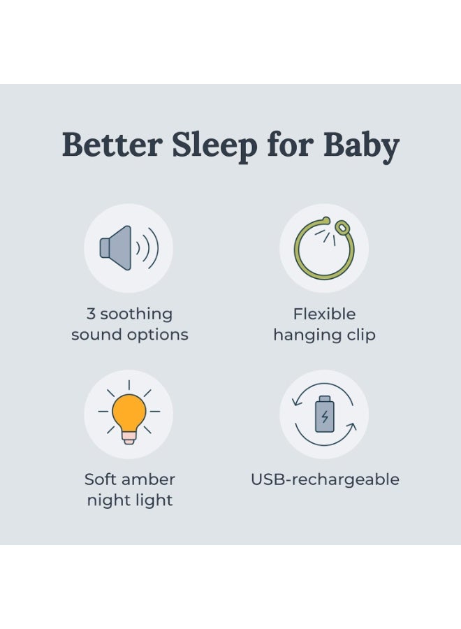 Yogasleep Hushh Portable White Noise Sound Machine for Baby, 3 Soothing Natural Sounds with Volume Control, Compact Size, Noise Canceling for Sleep Aid, Office Privacy, & Meditation, Registry Gift - Image 2
