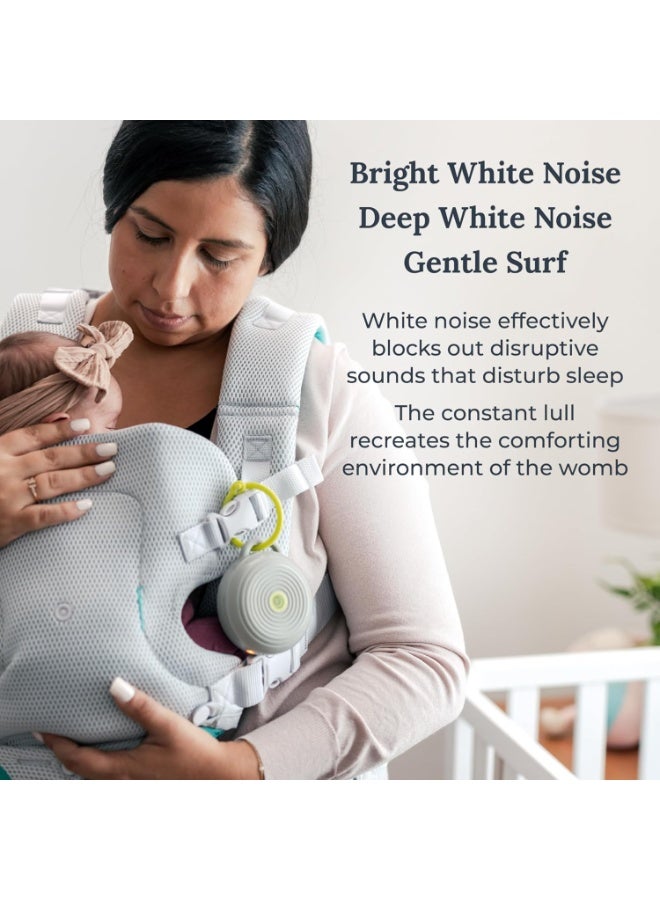 Yogasleep Hushh Portable White Noise Sound Machine for Baby, 3 Soothing Natural Sounds with Volume Control, Compact Size, Noise Canceling for Sleep Aid, Office Privacy, & Meditation, Registry Gift - Image 4