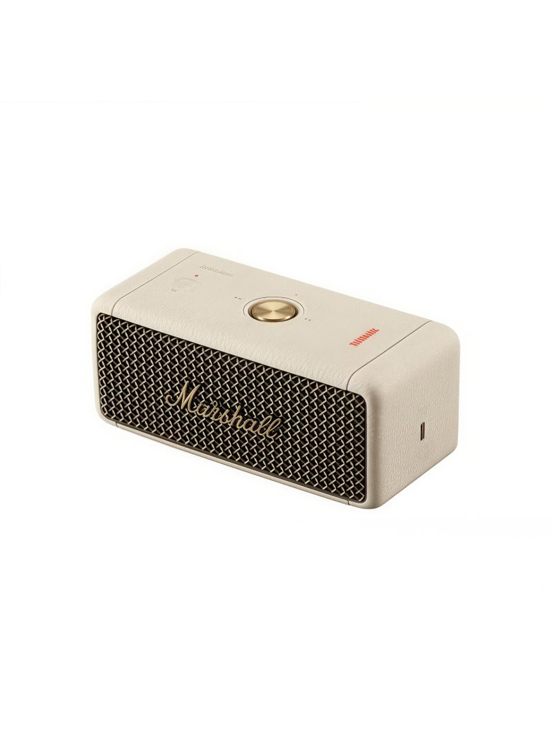 Marshall Emberton  Portable Bluetooth Speaker - Water Resistant Wireless Speaker Portable Speaker- Cream  - Image 2