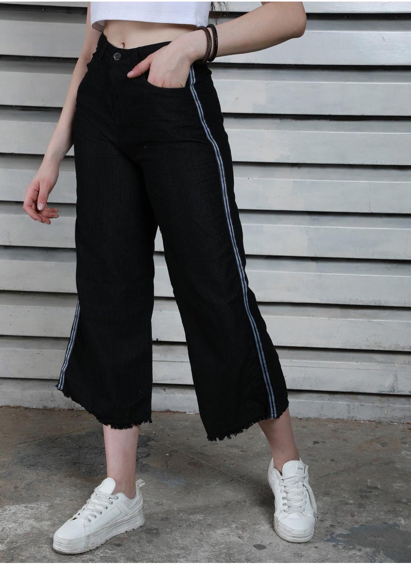 HIGH STAR Women Black Palazzos  - Image 3