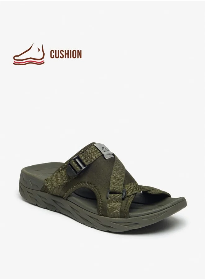 كابا Mens Solid Slip-On Sports Sandals With Cushioning