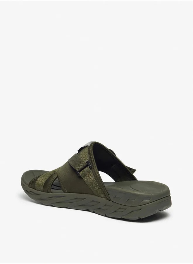 كابا Mens Solid Slip-On Sports Sandals With Cushioning