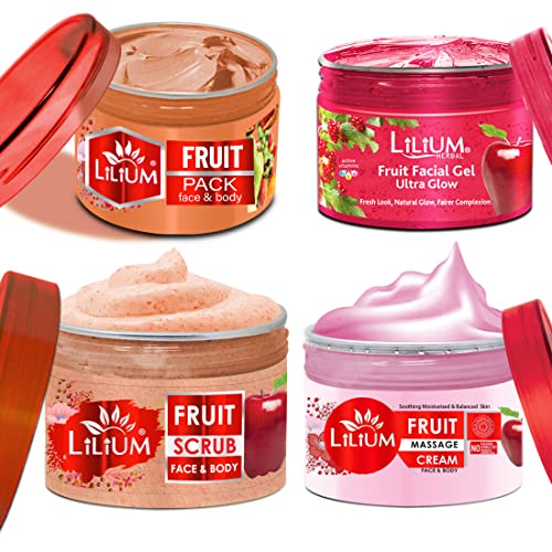 Lilium Fruit Facial Kit & Multifunction 5in1 Massager, 1Kg - Image 2