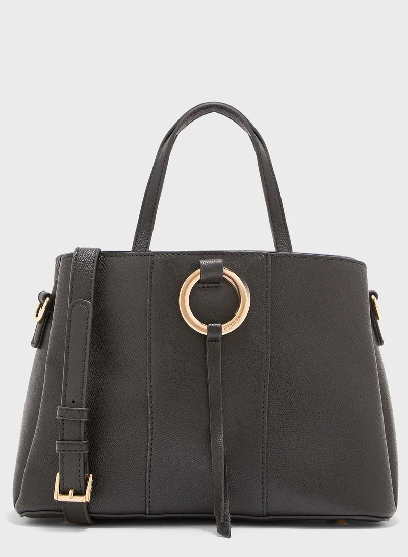 CARPISA Berry Ring Detail Belted Shopper Bag