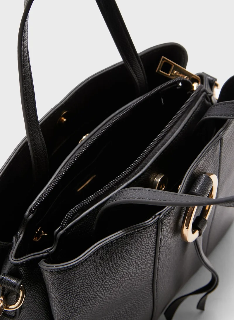 CARPISA Berry Ring Detail Belted Shopper Bag