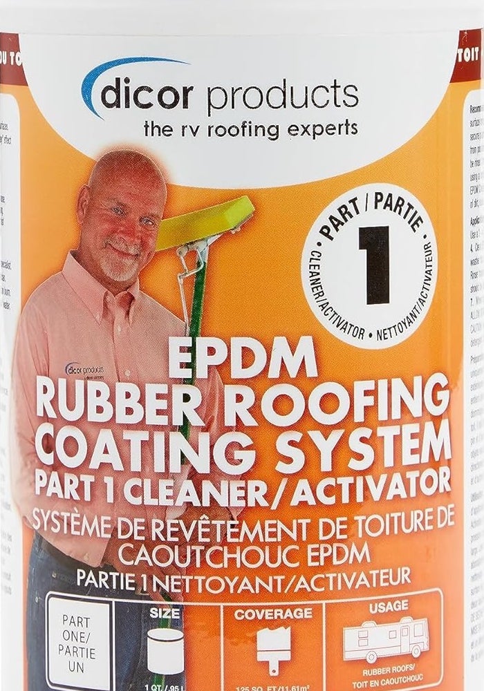 Dicor RP-CRP-Q EPDM Rubber Roof Coating System - 1 Quart Roof Cleaner/Activator - Image 1