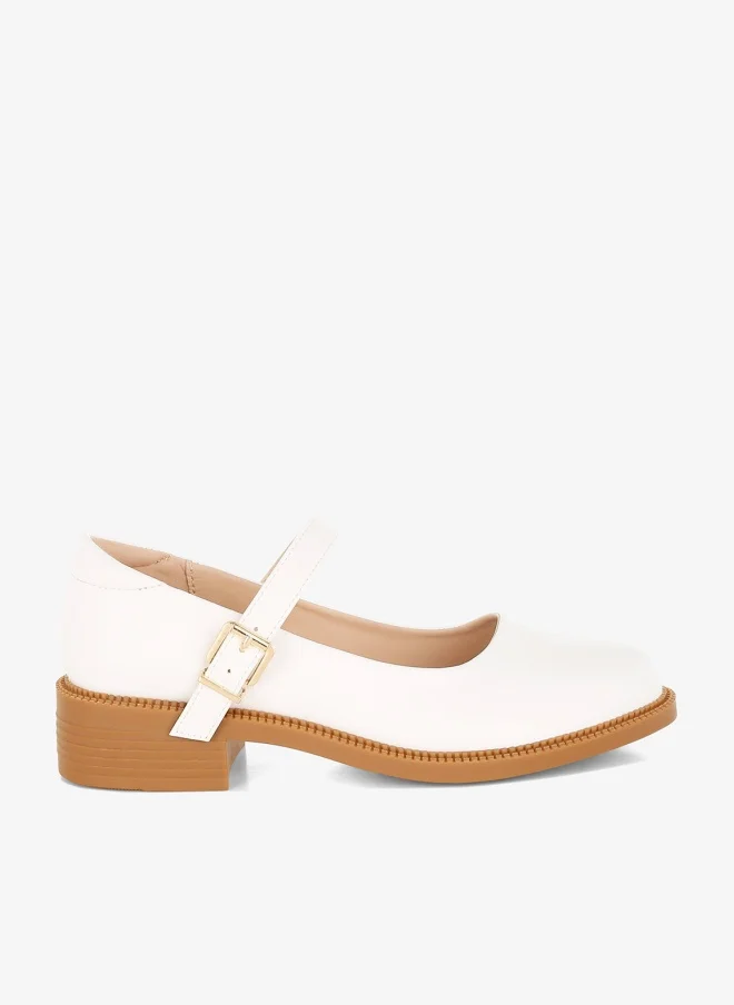 London Rag Women's Faux Leather Mary Jane Shoes In White