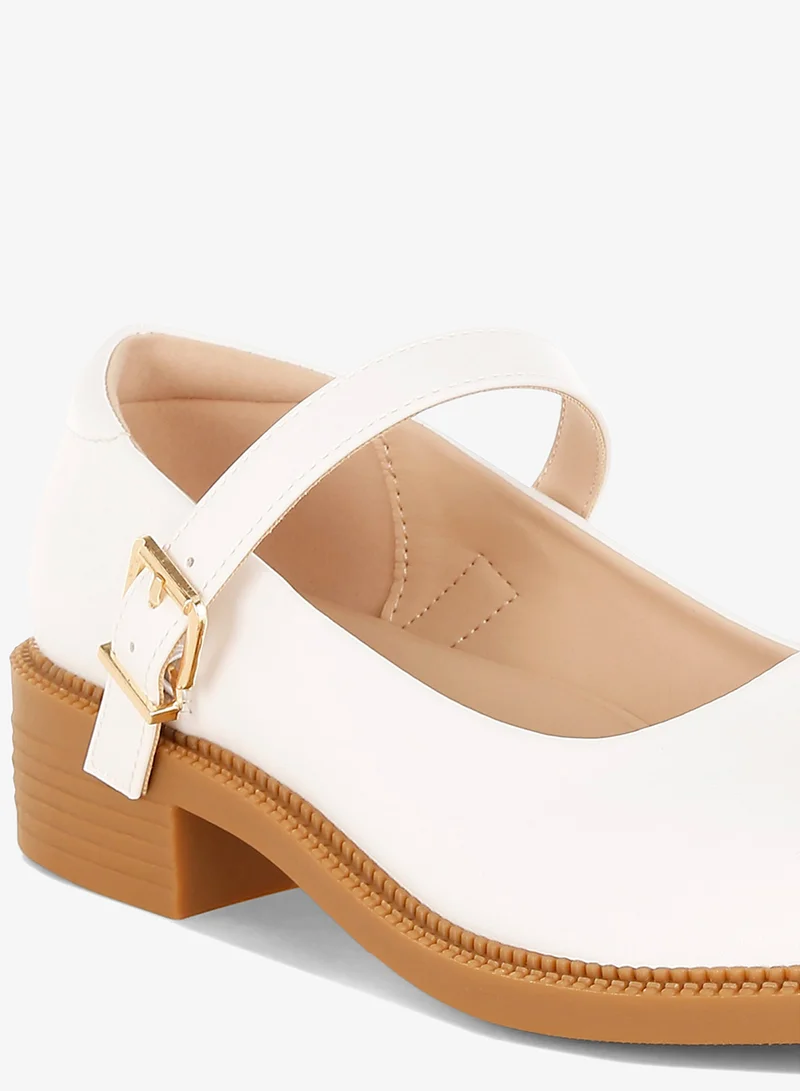 London Rag  London Rag Women's Faux Leather Mary Jane Shoes In White for Women | Best Price UAE
