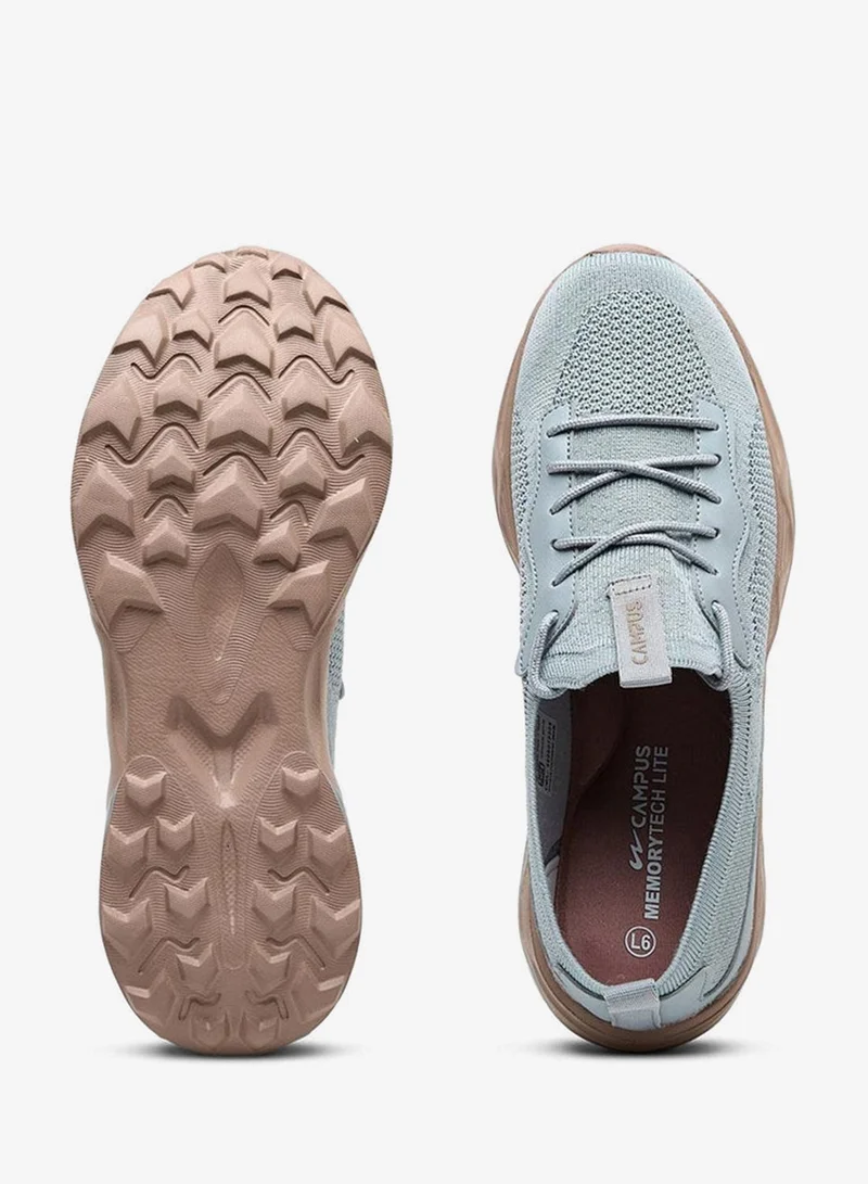 CAMPUS L.Gry/L.Mauve Women’s Low Top Sneakers – Sleek Lace Up Fit Shoes with Bold Patterned Sole for a Standout Look for Women | Best Price UAE