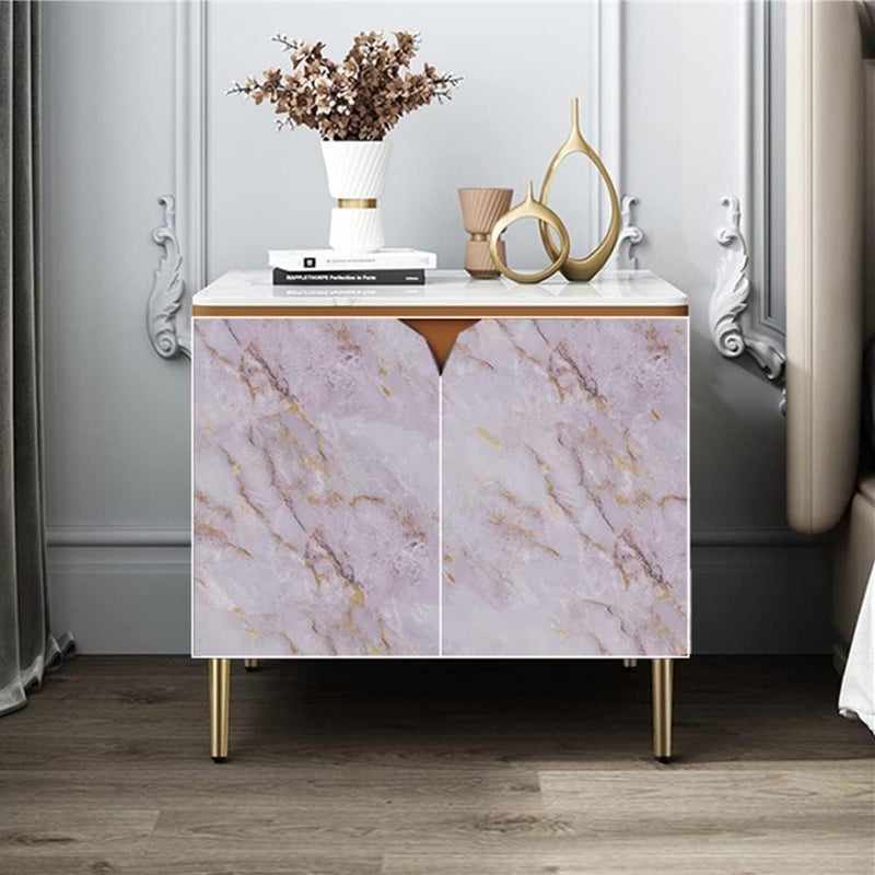 BPA® Marble White/Gold Contact Paper Marble Matte Wallpaper Bathroom countertop Decorative Paper Waterproof Removable countertop Bathroom(11.8" x 78.7") Decorate Wallpaper Thick Vinyl Film - Image 4