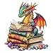 SECOGM Wooden Puzzles for Adults Dragon Wood Puzzles Adult Unique Animal Shape Wooden Jigsaw Puzzles for Adults Birthday Gifts for Puzzle Lovers Family 133 133in 300 Pieces - Image 2