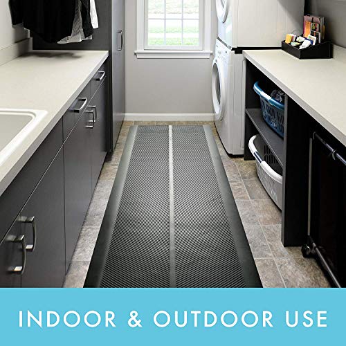 CLIMATEX Indoor/Outdoor Rubber Runner Mat, Door Mat For Floor Protection, 27" X 6', Black (9A-110-27C-6) - Image 4