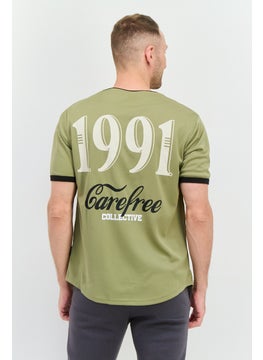 Originals by Brooklyn Cloth Men Sportswear Fit Short Sleeves Outdoor Jersey, Olive Combo  - Image 3