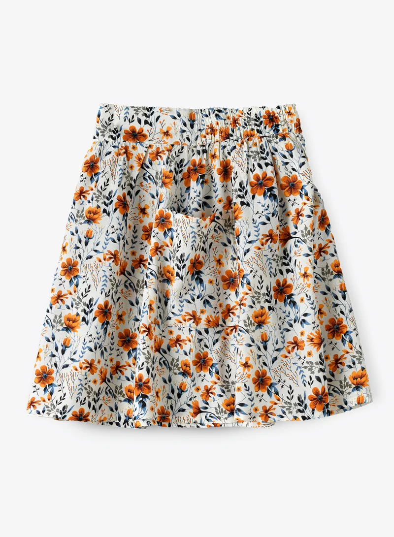 Jelliene Twirling Fun & Summer Vibes: Girls' Flowy Woven Skirt | Breezy Style & Endless Versatility