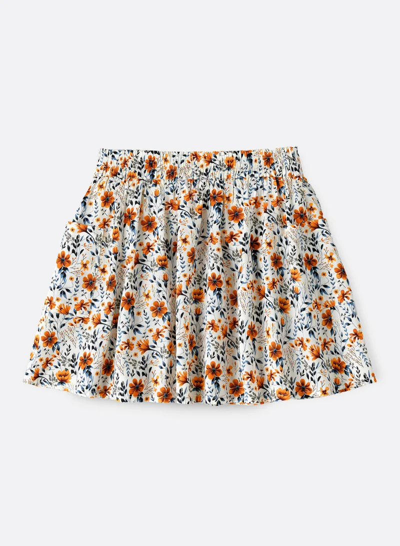 جيلين Twirling Fun & Summer Vibes: Girls' Flowy Woven Skirt | Breezy Style & Endless Versatility