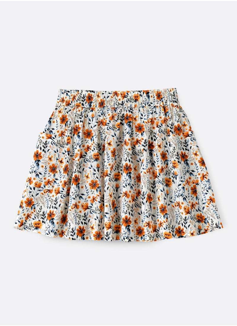 Jelliene Twirling Fun & Summer Vibes: Girls' Flowy Woven Skirt | Breezy Style & Endless Versatility  - Image 2