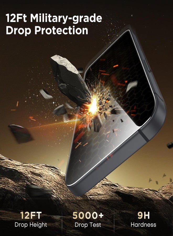 GolbinBox 3 Pack Screen Protector for iPhone 16 Pro 6.3 Inch, Military-Grade Shatterproof HD Tempered Glass with Installation Tray, 9H Hardness, Anti-Scratch, Anti-Blue Light | Bubble-Free Application - Image 3