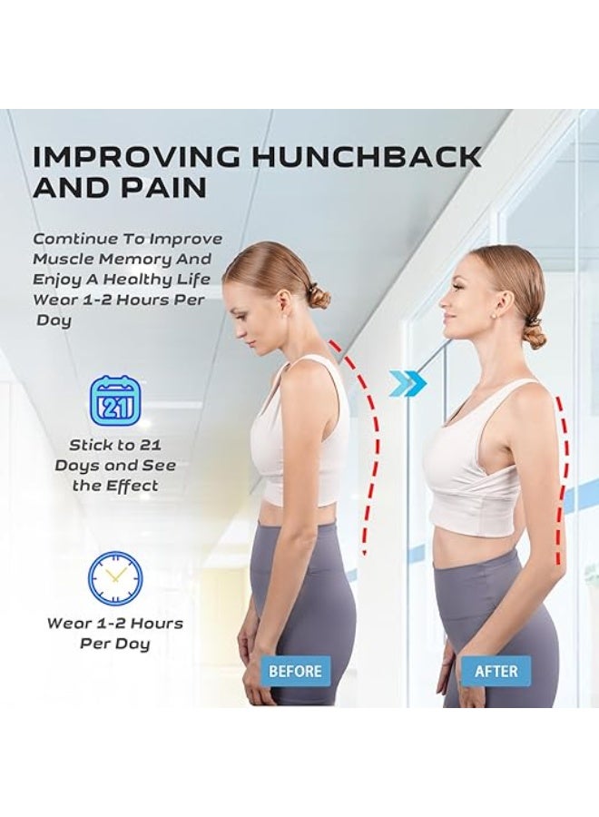 Posture Corrector – Adjustable Back Brace for Women & Men, Shoulder Straightener, Full Back Support - Image 3