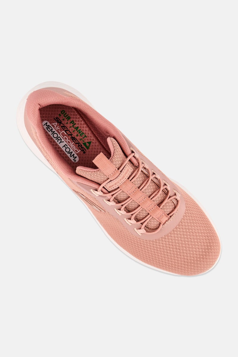 SKECHERS أحذية تدريب نسائية ريفريشر مزودة بأربطة، وردي قديم - Image 4
