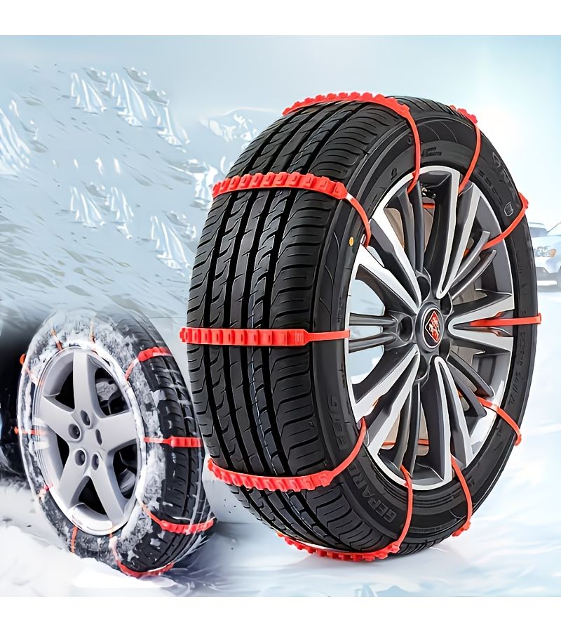 20 Pcs Enhanced Car Anti Skid Chains Winter Snow Ice Track Type Tire Traction Aid Universal For Off Road Sedans - Image 3