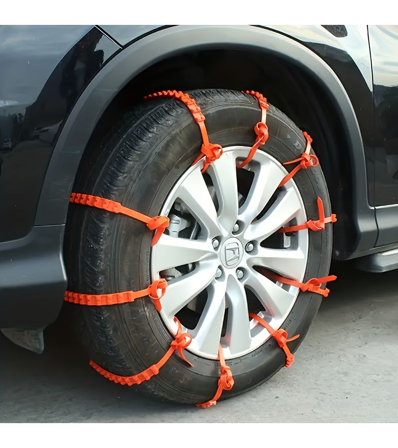 20 Pcs Enhanced Car Anti Skid Chains Winter Snow Ice Track Type Tire Traction Aid Universal For Off Road Sedans - Image 4