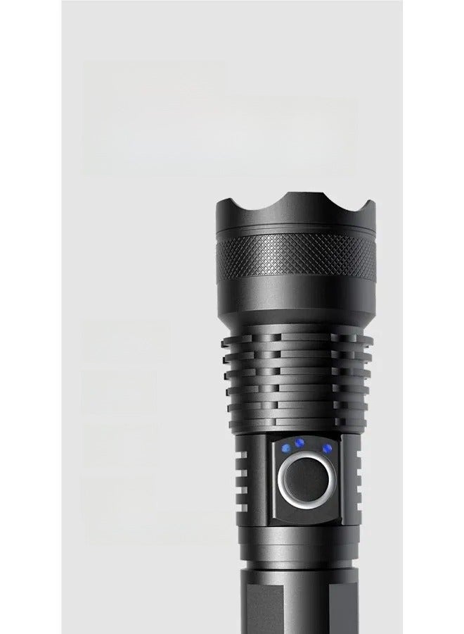 Rechargeable High-Power LED Flashlight – Super Bright High-Powered Tactical Flashlight with COB Work Light, Handheld for Camping, Hiking, Emergencies, Gift-Ready - Image 3