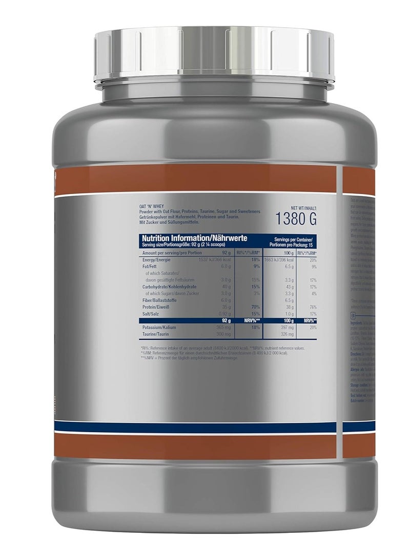 SCITEC NUTRITION Oat and Whey Protein - Chocolate - (1380 g) - Image 2