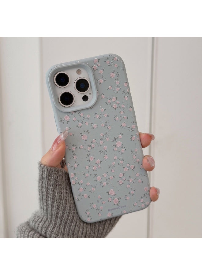 NIBEMINENT Blue Rose Protective TPU Case Cover For iPhone 16 Plus - Image 1