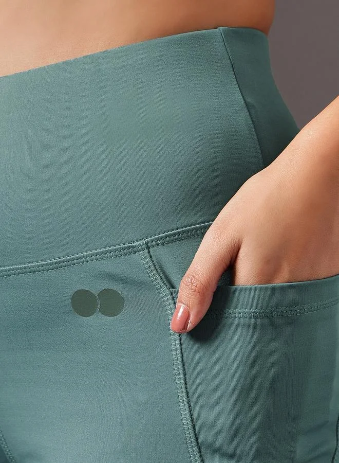 Clovia  Comfort Fit Flared Yoga Pants with Side Pockets for Women | Best Price UAE