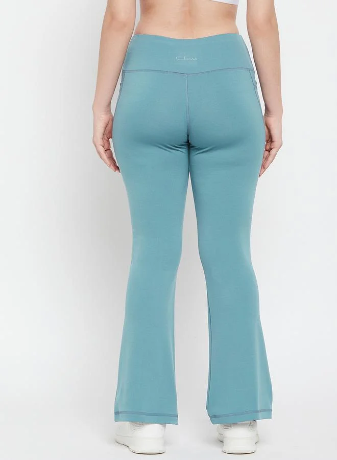 Clovia  Comfort Fit Flared Yoga Pants with Side Pockets for Women | Best Price UAE