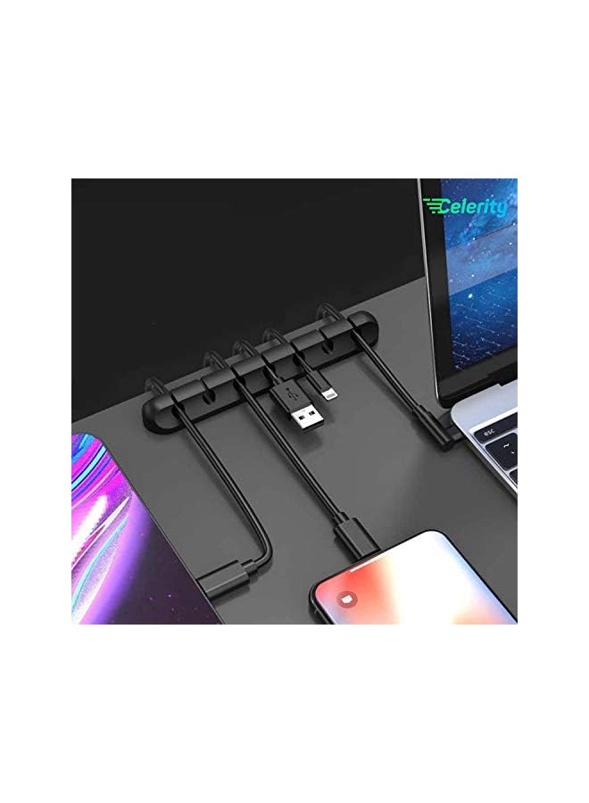 Celerity 3 Pack Cable Management Clips for Desktop Cord Organizer Cable clip holder for Tidy Wire Organiser in Home and Office Mobile LAPTOP Charger TV USB extensions Cables Power Cords - Image 5