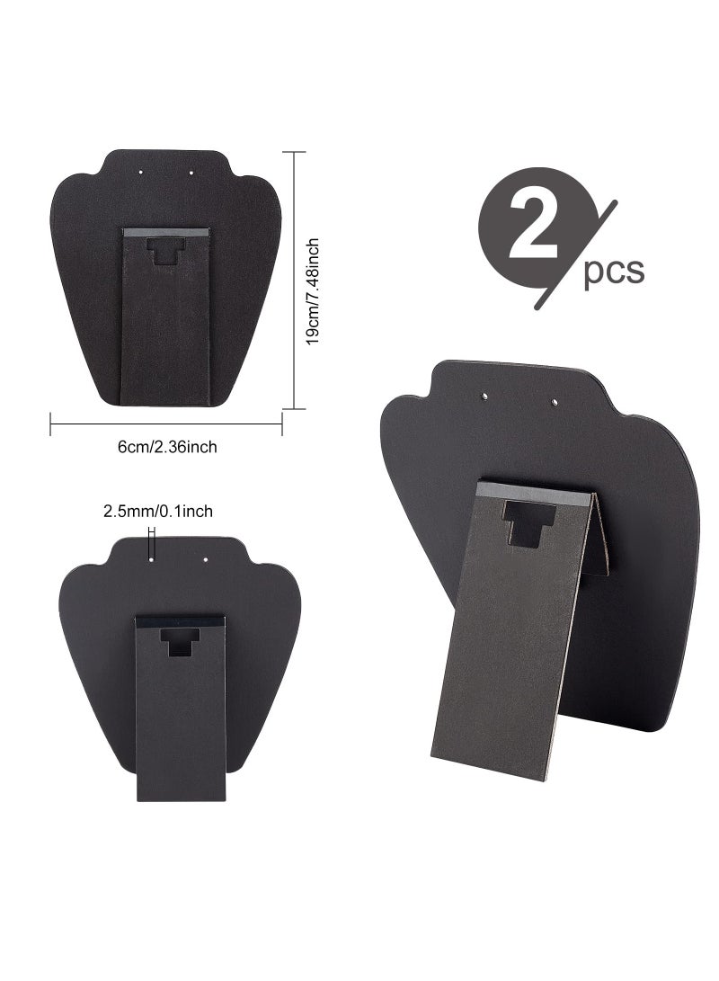 حامل مجوهرات من المخمل الأنيق - 2 قطعة - دمى حامل أقراط وأساور لتنظيم وعرض مجموعتك - Image 4