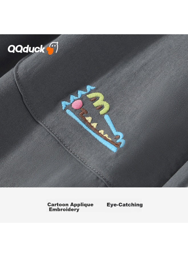 Qq Duck Boys' Casual Woven Pants Spring Children's Outdoor Sports Fashion Versatile Trousers - Image 3