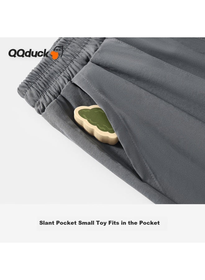 Qq Duck Boys' Casual Woven Pants Spring Children's Outdoor Sports Fashion Versatile Trousers - Image 4