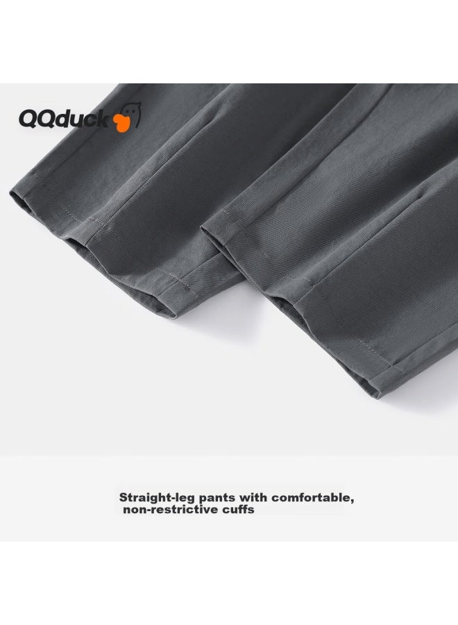 Qq Duck Boys' Casual Woven Pants Spring Children's Outdoor Sports Fashion Versatile Trousers - Image 5