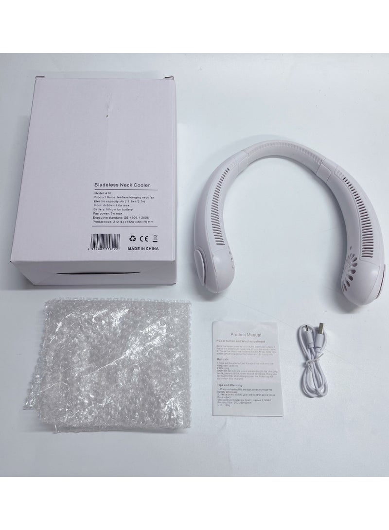 Portable 3-Speed Neck Fan, Lightweight, Cordless and Rechargeable - Image 3