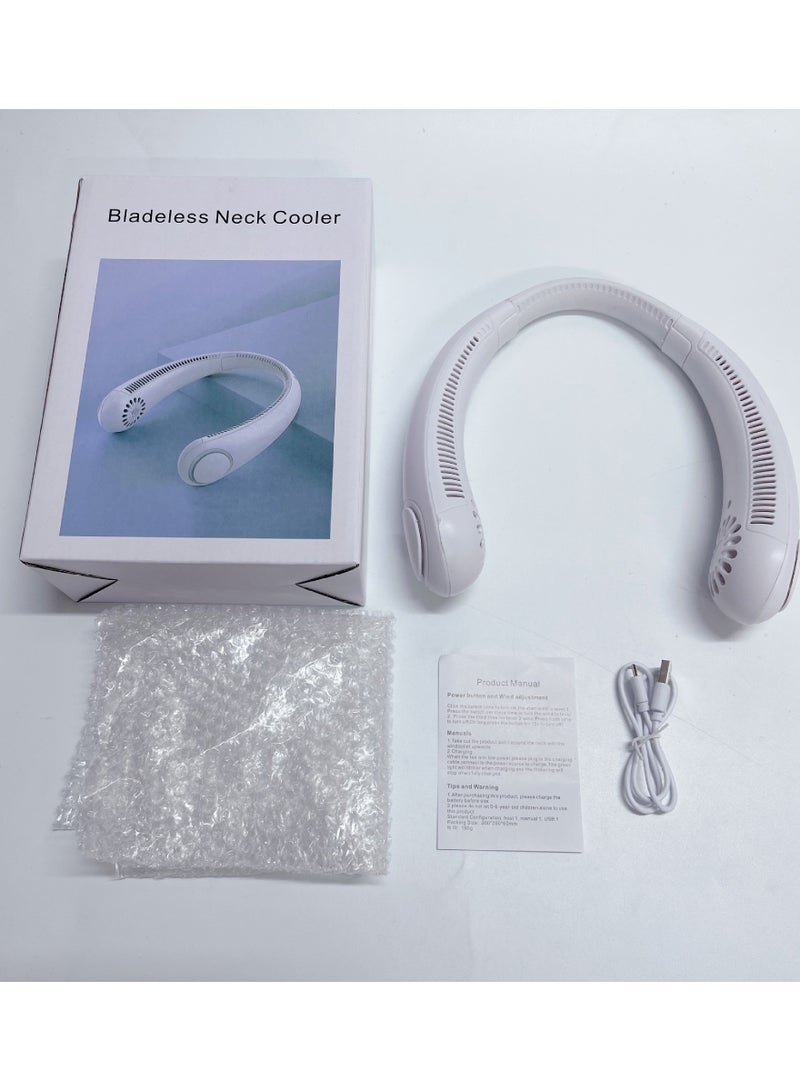 Portable 3-Speed Neck Fan, Lightweight, Cordless and Rechargeable - Image 2