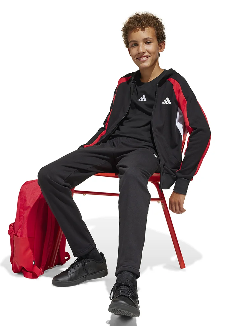 adidas طقم رياضي أساسي بألوان متدرجة للشباب