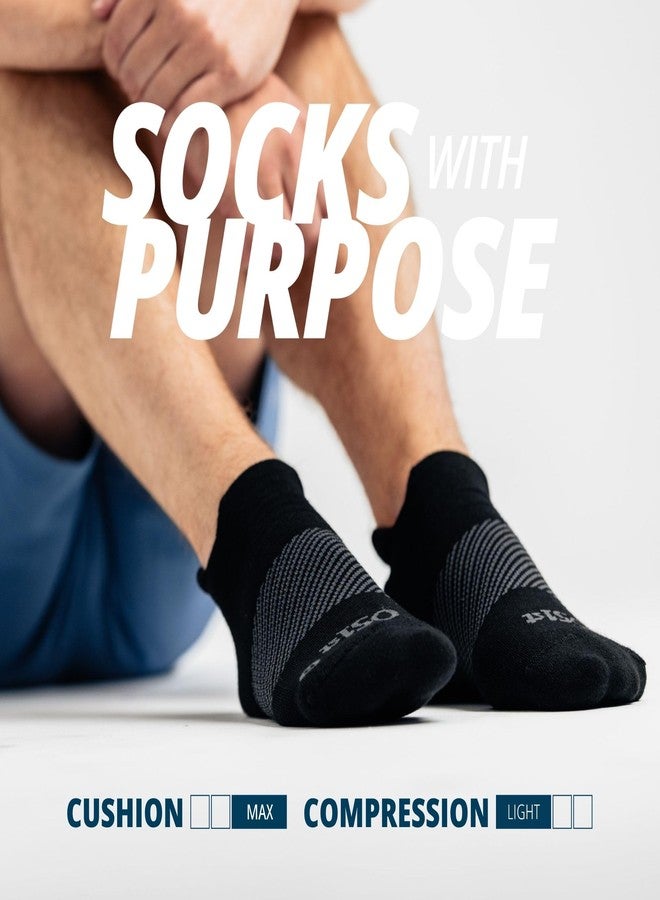 OS1st Wicked Comfort Merino Wool No Show Socks – Max Cushion, Light Compression, Blister Protection, Breathable (US, Alpha, X-Large, Regular, Regular, Grey) - Image 4