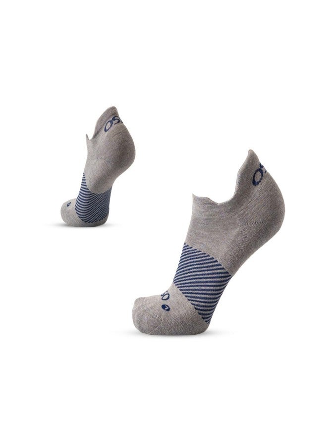 OS1st Wicked Comfort Merino Wool No Show Socks – Max Cushion, Light Compression, Blister Protection, Breathable (US, Alpha, X-Large, Regular, Regular, Grey) - Image 1